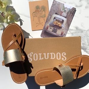 Soludos | Slotted Leather Sandal